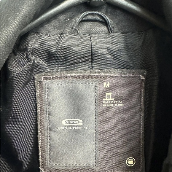 G-Star Raw Black Military Field Jacket Decoy Garber Trench Waxed Cotton Style - Picture 10 of 12